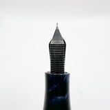 Montblanc Meisterstück Solitaire Le Grand Pinstriped Sterling Silver #146S Fountain Pen - Medium 18kt Gold Nib