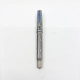 Grayson Tighe Odin's Eye Damascus Steel over Titanium Limited Edition Fountain Pen - Medium Tighe 18kt Gold Nib (2004) - RARE & VERY DESIRABLE!!