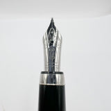 Cartier Pasha Black Resin & Platinum-Plated Trim Fountain Pen - Medium 18kt Gold Nib