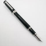 Cartier Pasha Black Resin & Platinum-Plated Trim Fountain Pen - Medium 18kt Gold Nib