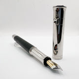 Graf von Faber Castell Classic Ebony Wood Fountain Pen - Medium 18kt Gold Nib