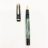 Pelikan Classic M200 Fountain Pen - Black Cap/Marbled Green Barrel