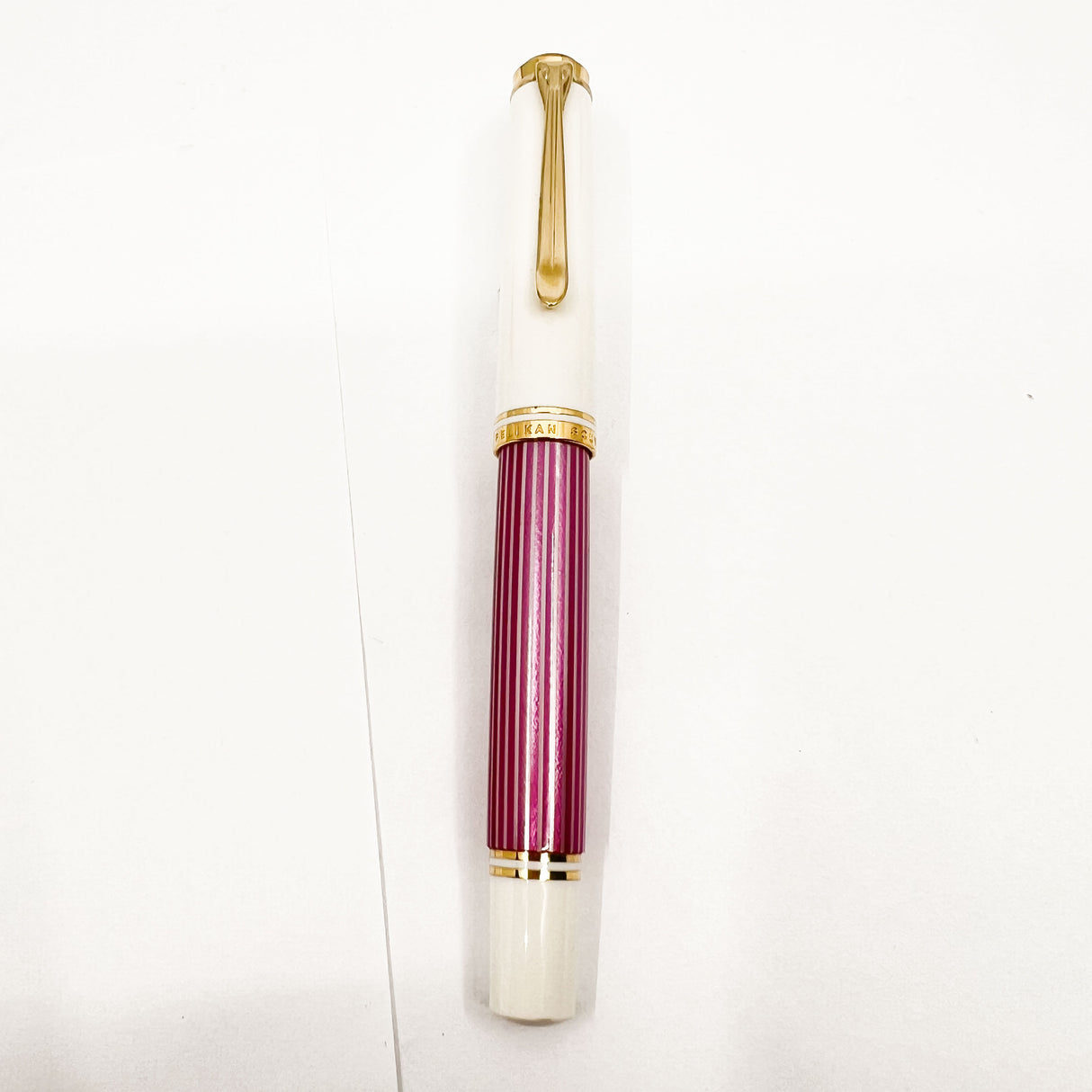 Pelikan M600 Pink-White Striped Fountain Pen