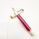 Pelikan M600 Pink-White Striped Fountain Pen