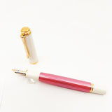 Pelikan M600 Pink-White Striped Fountain Pen