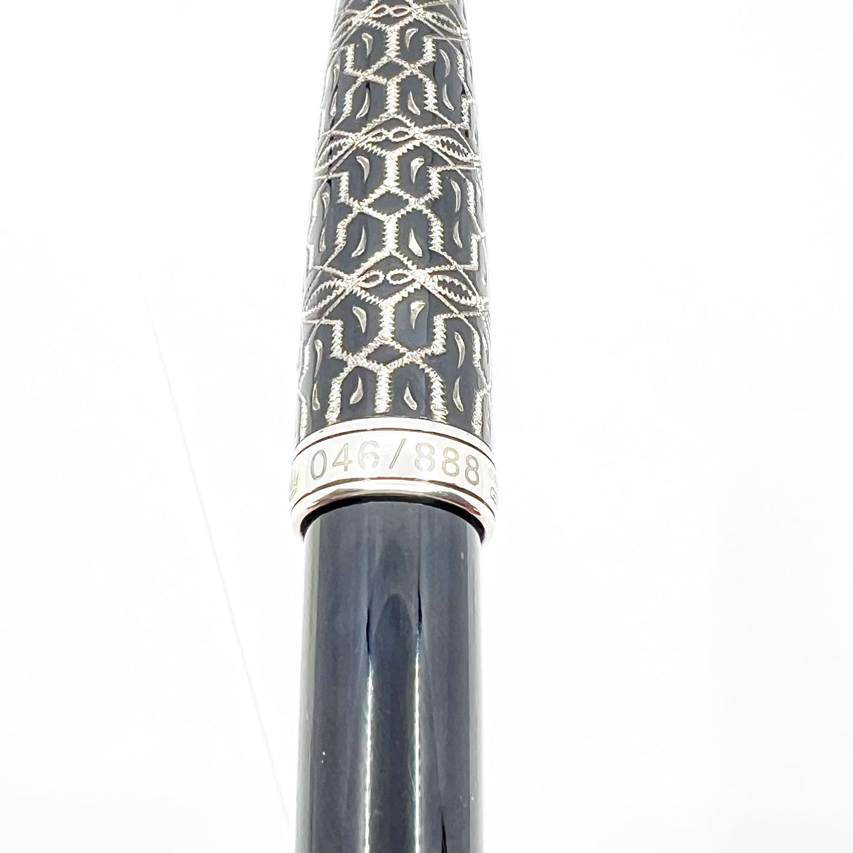 Krone Monarch Sterling Silver & Black Enamel Limited Edition Rollerball