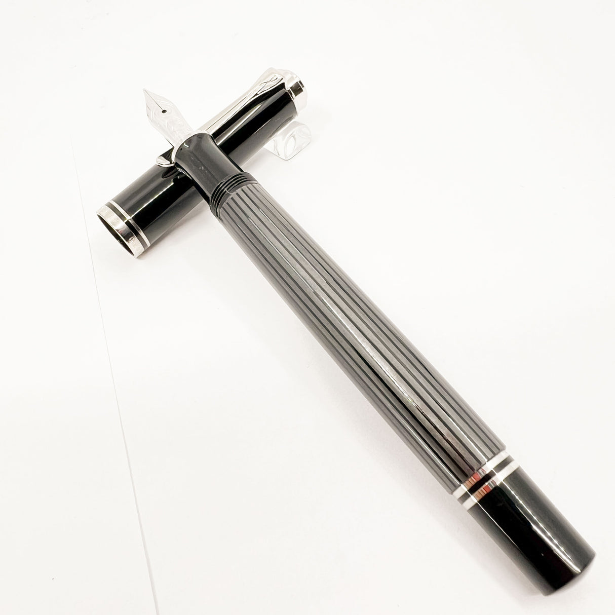 Pelikan  M405 Stresemann Gray Striped Fountain Pen