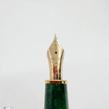 Platinum #3776 Celluloid Marbled Green Fountain Pen