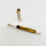 Pelikan M200 White-Gold Marbled Fountain Pen