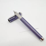 S.T. DuPont Line D Large Lilac Velvet Firehead Guilloche Rollerball