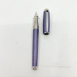 S.T. DuPont Line D Large Lilac Velvet Firehead Guilloche Rollerball