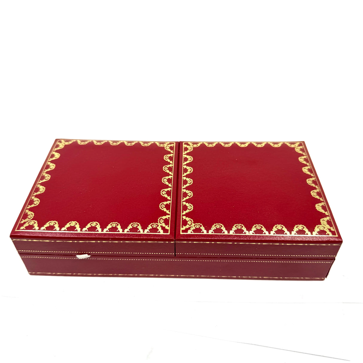 Cartier Pasha Trinity Fountain Pen - Burgundy Lacquer Barrel & Clip - Fluted Heavy 10 Microns Gold Plated Cap - Broad 18kt Gold Nib - An Icon of Cartier!