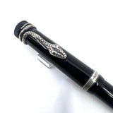 Montblanc Agatha Christie Writer Series Limited Edition Ballpoint Pen - Sterling Silver Snake Clip with Ruby Eyes