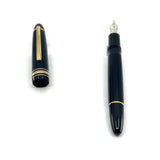 Montblanc Meisterstuck Black Resin 146 LeGrand Fountain Pen  - Fine 14kt  Gold Nib