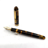 Platinum Tortoiseshell Celluloid #3776 Fountain Pen