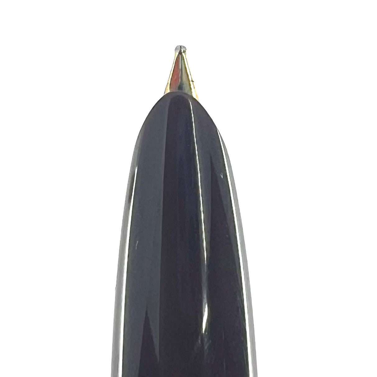 Parker 51 Deluxe Plum Fountain Pen - Gold Plated Cap - Medium 18kt Gold Nib