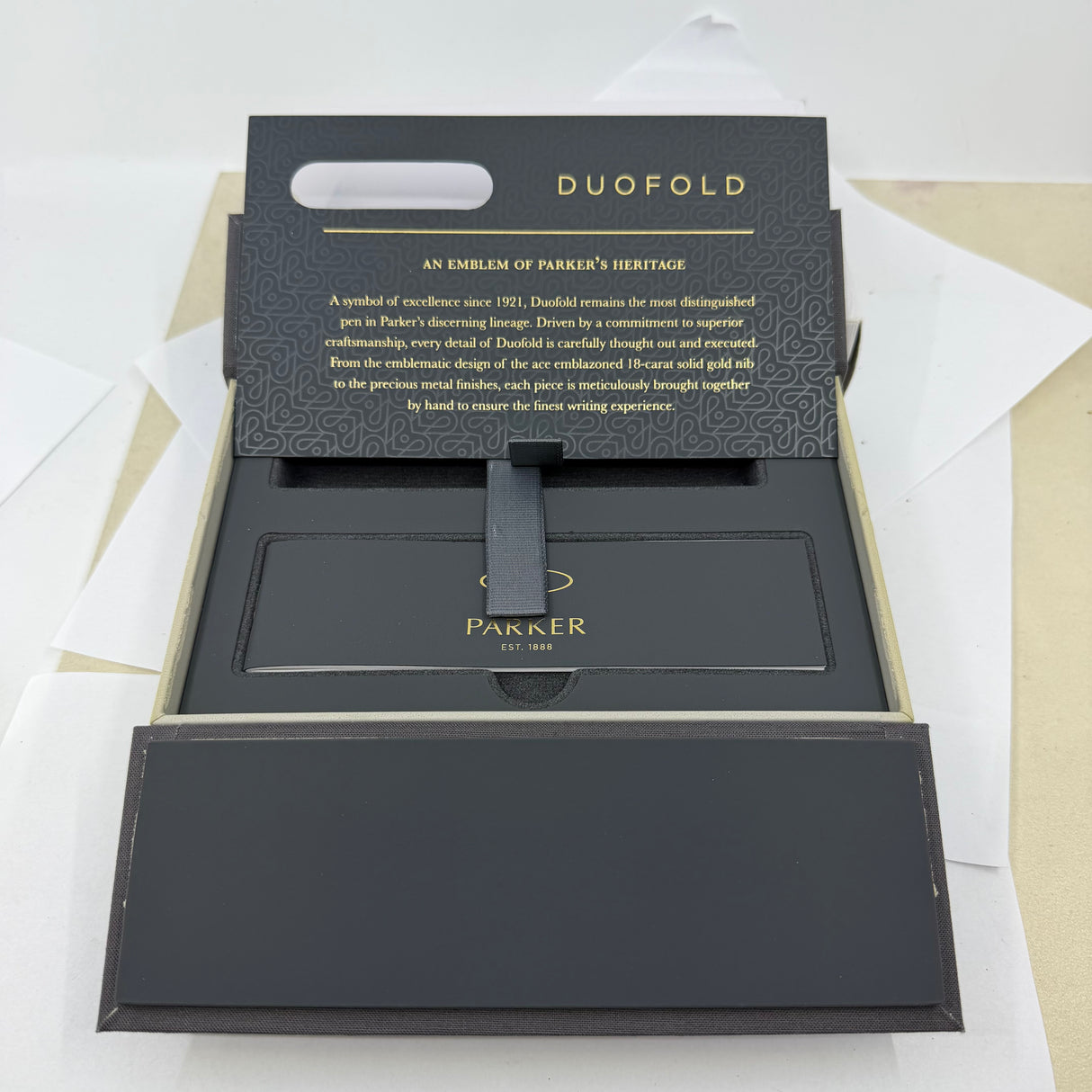 Parker Duofold "Big Red Vintage" Centennial Fountain Pen - Medium 18kt Gold Nib