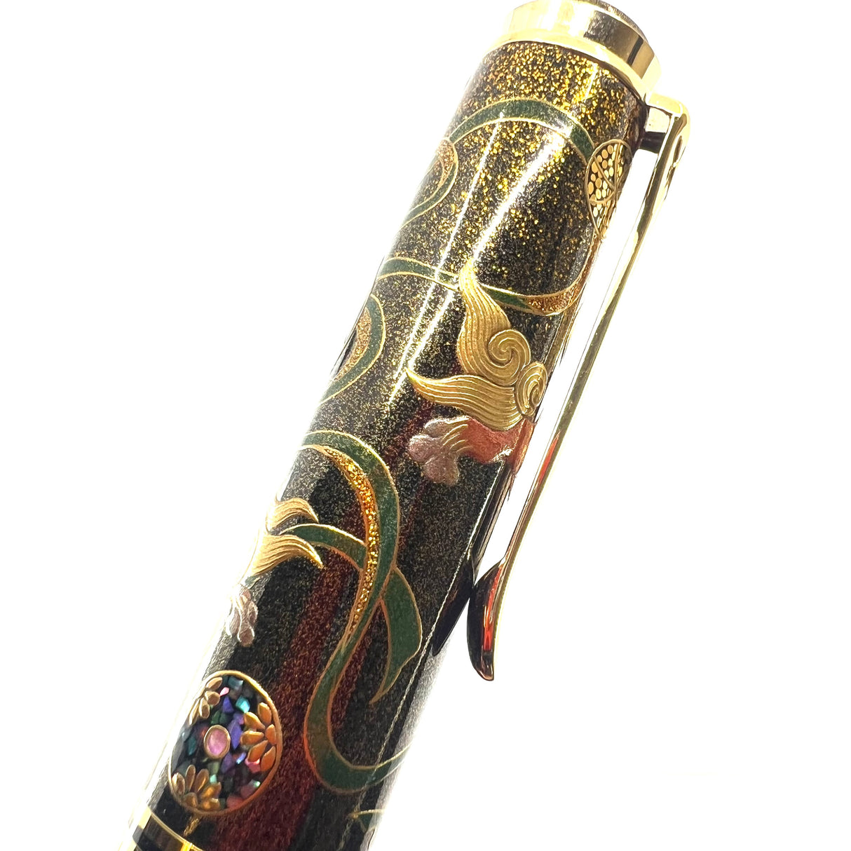Pelikan Souveran M1000 Maki-e "Karajishi" Limited Edition Fountain Pen - #18 of 88 Pieces - Fine 18kt Gold Nib -  Complete Boxes & Booklets - MINT & RARE!!