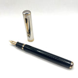 Sheaffer for Levenger Grande Royal Palladium Connaisseur Fountain  Pen -  Broad 14kt Gold Nib