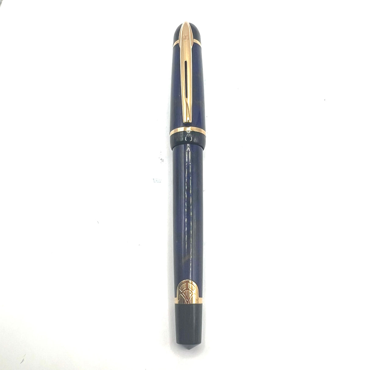 Waterman Phileas Purplish/Blue Marble (First Generation) Fountain Pen - Medium Gilt Nib