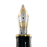 Pelikan M800 Early Blue Striped Fountain Pen with Rare 3B "Triple Broad" Semi-Flex 18kt Gold "PF" Nib