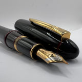 Platinum Izumo Urushi Akatame(Red) Hand Painted Lacquer Oversized Fountain Pen  - Fine 18kt Gold Nib