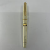 Waterman Ivory Resin Charleston Fountain Pen  - Fine 18kt Gold  Nib