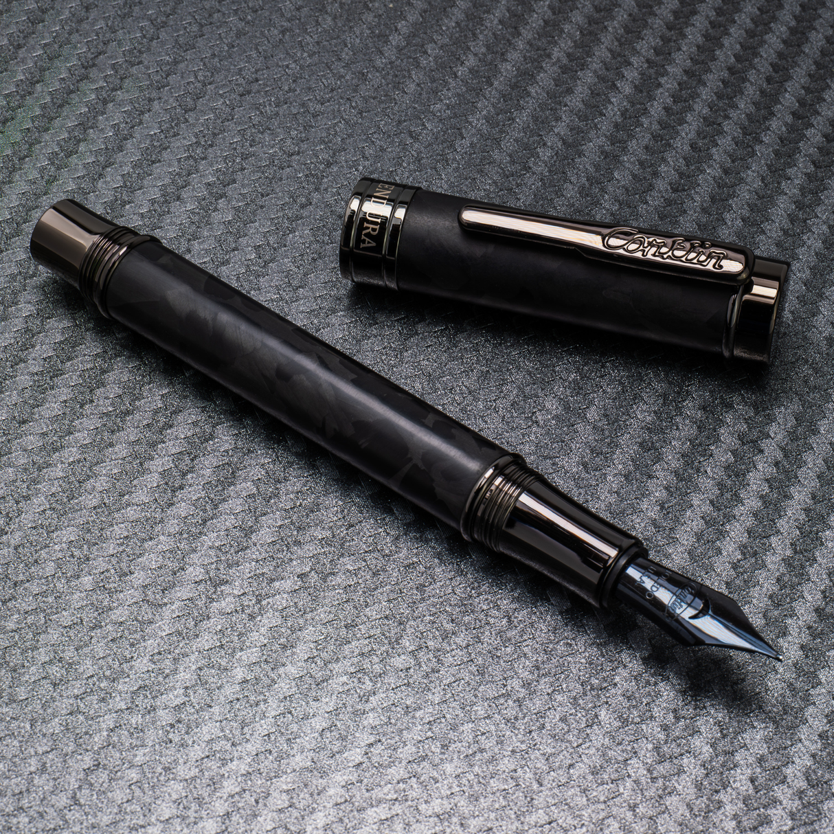 Conklin Endura Forged Carbon Fountain Pen Collection