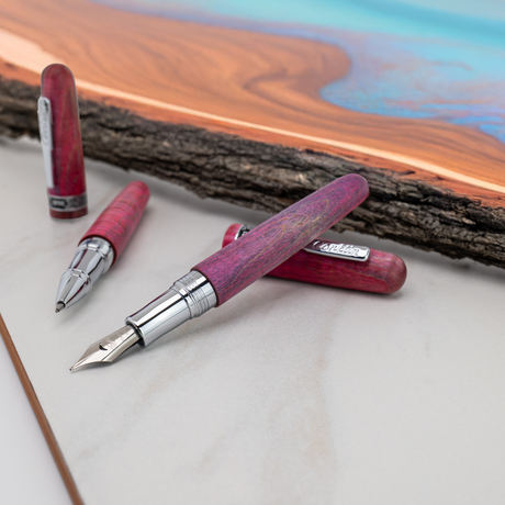 Conklin 1898 Stabilized Wood Purple/Pink Fountain Pen Collection
