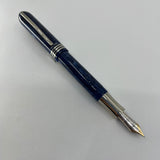 Visconti Amigdala "You & Me" Blue Marbled Limited Edition Fountain Pen  - Fine 14kt Gold  Nib