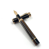 Montegrappa Ducale Brown Fountain Pen - Fine Gold-Plated Nib