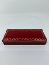 Cartier Platinum-Plated Art Deco Etched Lines & Blue Laque Limited Edition Fountain Pen - Fine 18kt Gold Nib