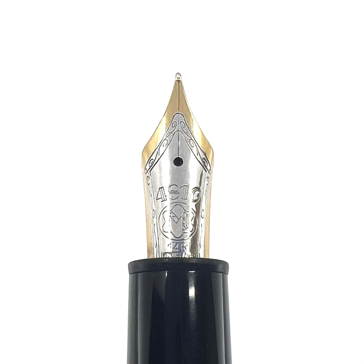 Montblanc Black Meisterstuck #146 LeGrand Fountain Pen - Fine 14kt Gold Nib