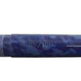 Sailor Magellan Blue on Blue Marbled Fountain Pen Special Edition! - Broad 21kt Gold Nib - RARE!