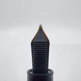 Montblanc #147 Traveler Black Resin LeGrand Meisterstuck Fountain Pen -  Broad Oblique (Profile of Left Foot) 18kt Gold Nib