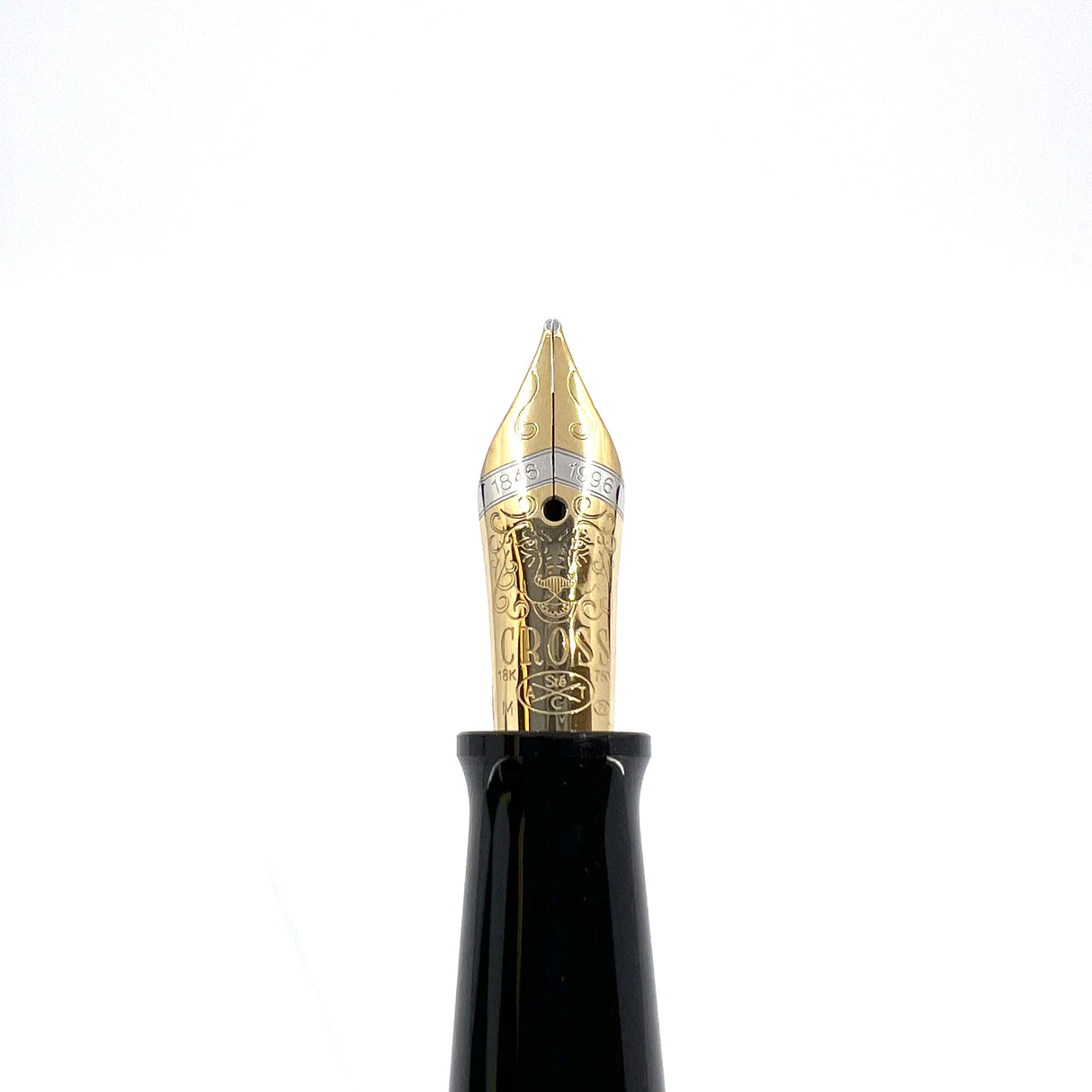 Cross 150th Anniversary Limited Edition Art Deco Sterling Silver Fountain Pen (1996)  -  Medium 18kt Gold Nib -  MINT Condition with Complete Original Packaging