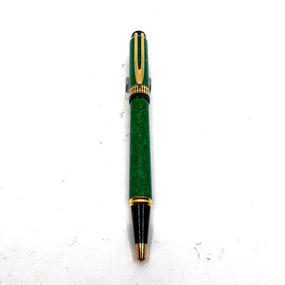 Waterman Patrician Green Marble Ballpoint Pen