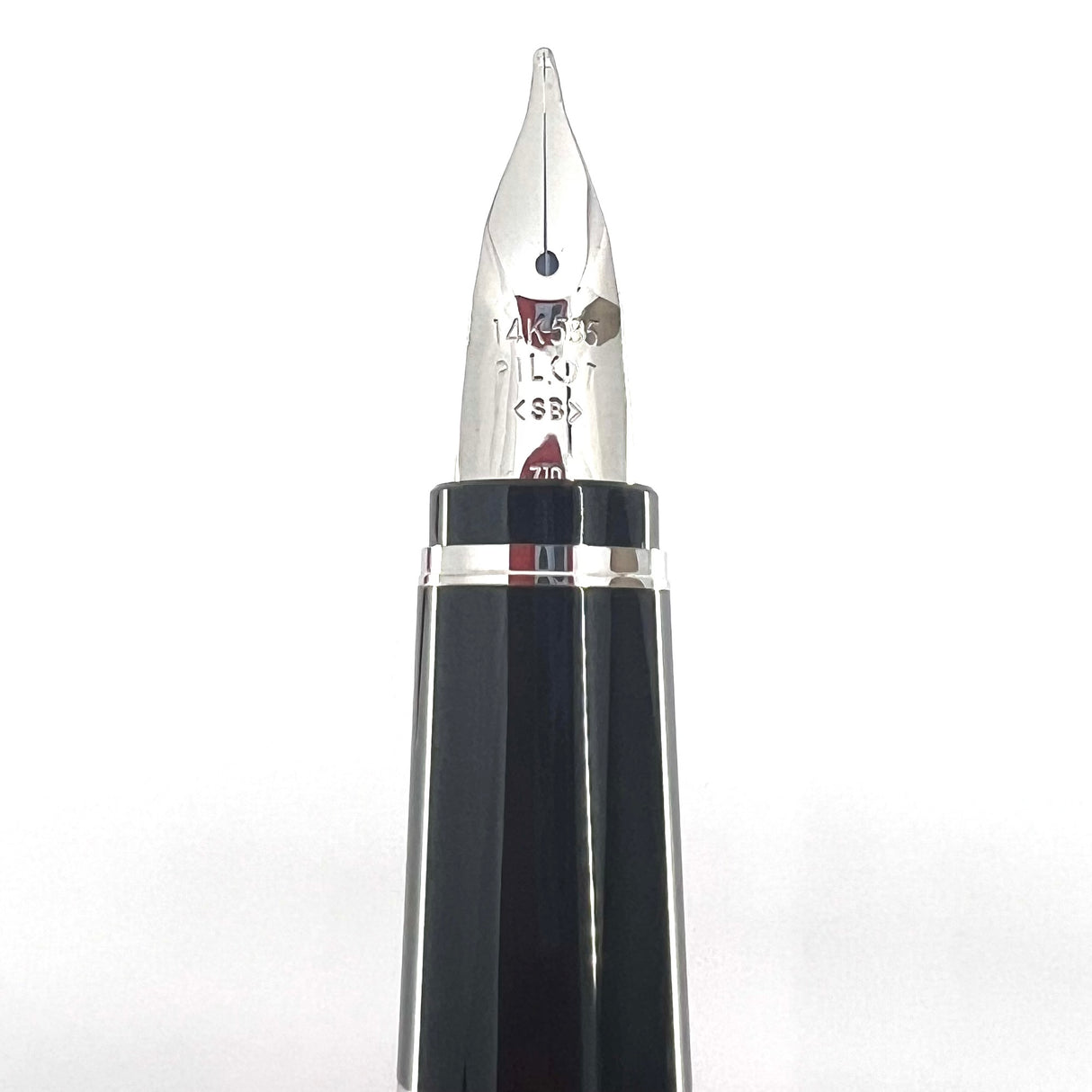 Pilot Red Resin Falcon Fountain Pen - Flexible Broad 14kt Gold Nib