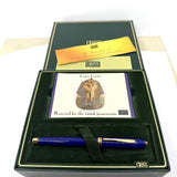 Cross Townsend Blue Lapis Lazuli/ 22K Gold Dust Fountain Pen - Medium 18kt Gold Nib