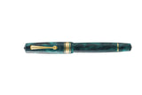 OMAS Bologna Fountain Pen Smeraldo Elegante (Elegant Emerald) Gold Trim