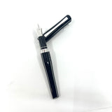 Pilot-Namiki Black Lacquered Bamboo Metal Oversized Fountain  Pen - Medium 14kt Gold Nib