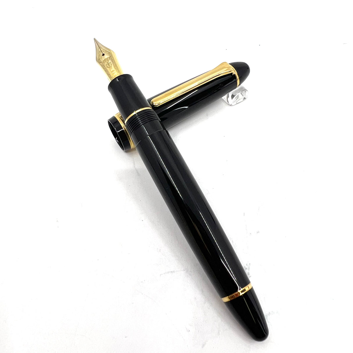 Sailor 1911 Large Black GT Fountain Pen - Naginata Togi Super Extra Fine Nib