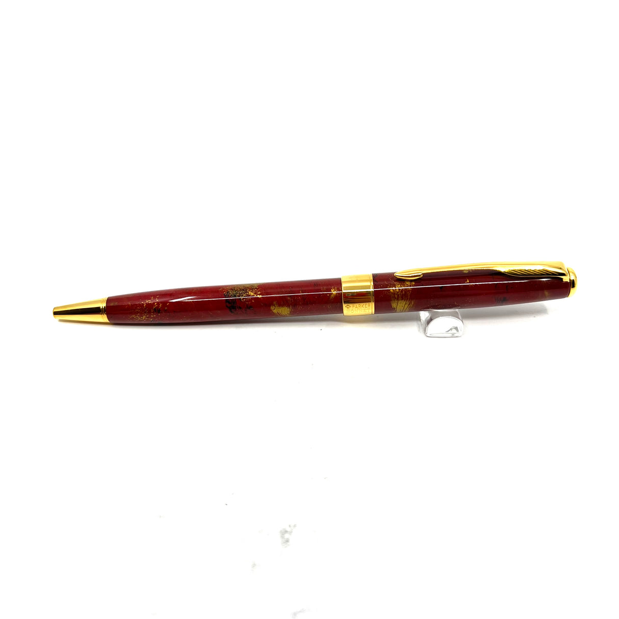 Parker Sonnet Ballpoint Pen - Red/Gold/Black Chinese Laque Overlay