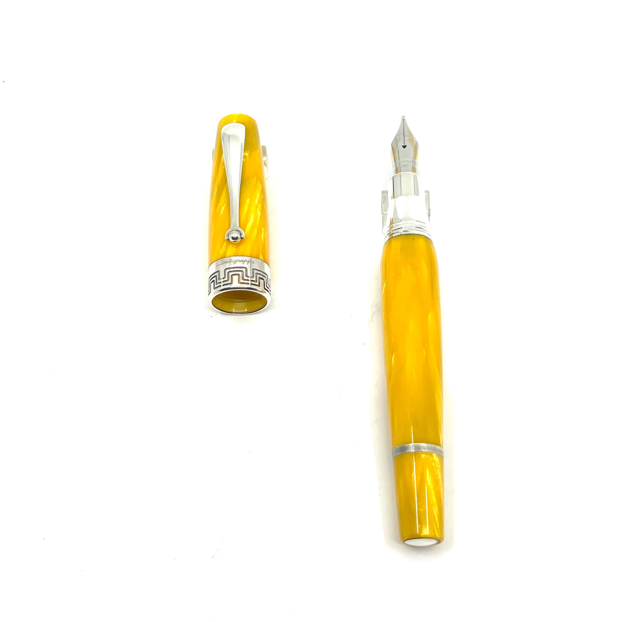 Montegrappa Miya Lustrous Yellow Celluloid Fountain Pen