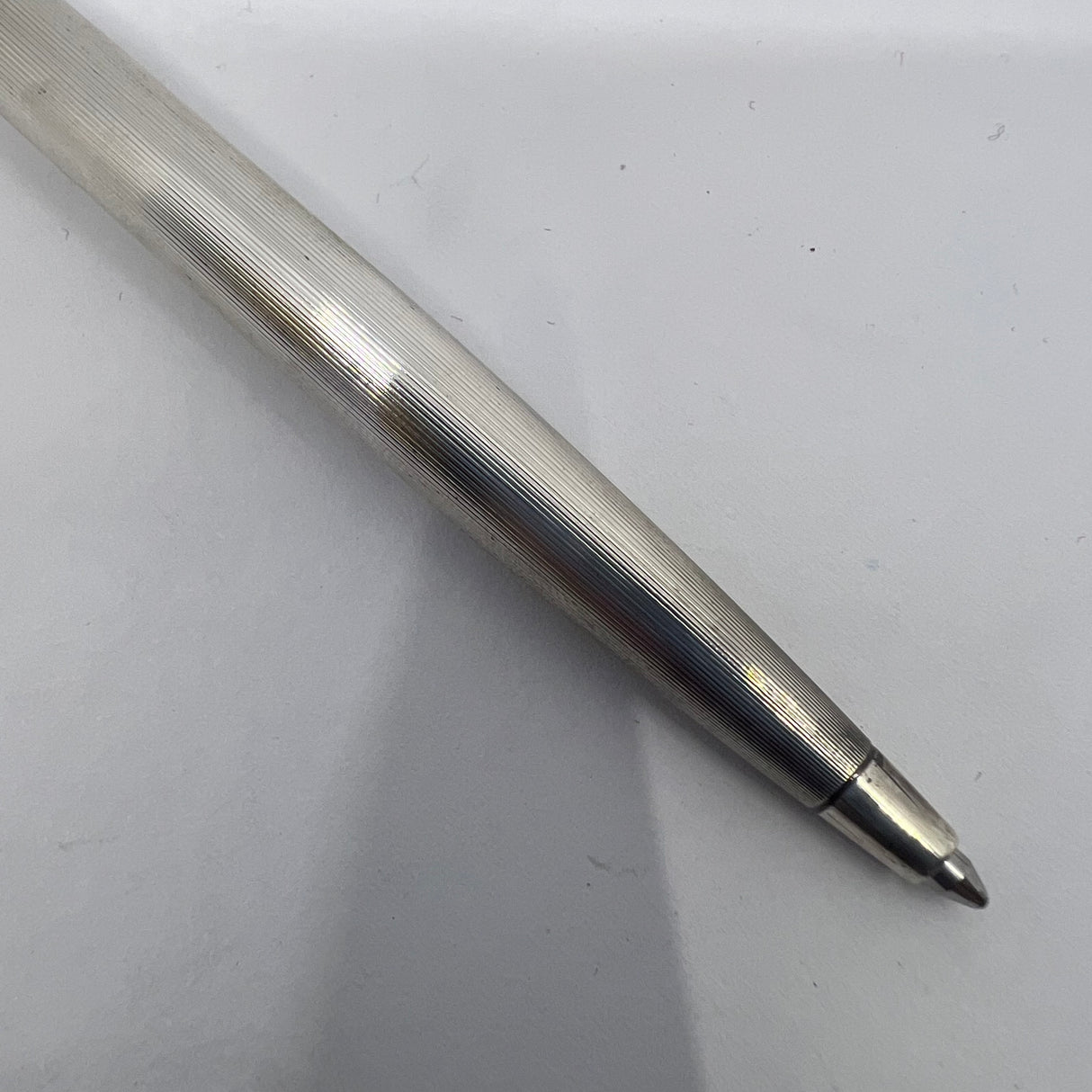 Montblanc Noblesse Silver-Plated Etched Vertical Lines Ballpoint Pen