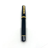 OMAS Oversized Facetted Black Resin Paragon Fountain Pen - Extra Fine 18kt Gold Nib