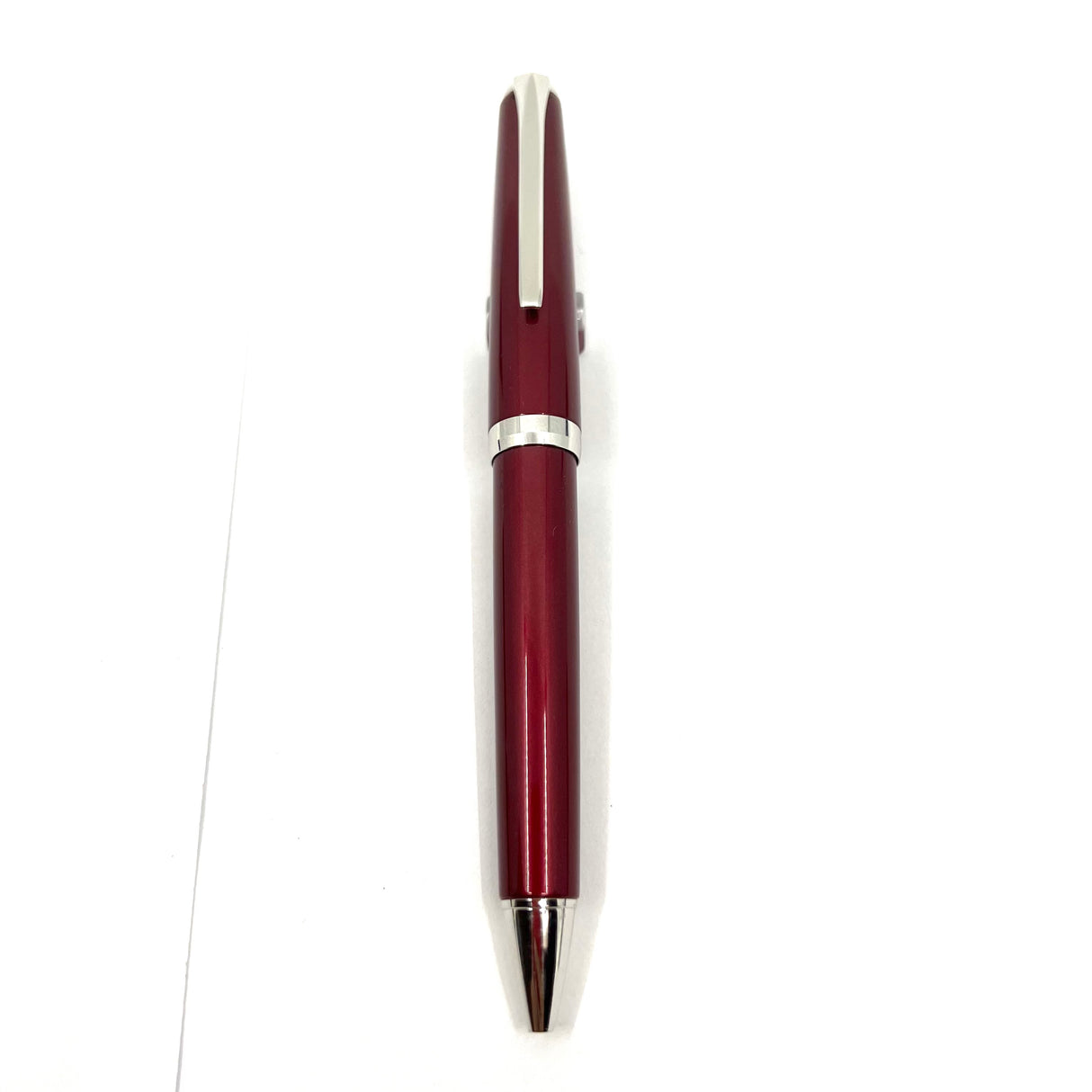 Pilot Burgundy Red Falcon II Metal Ballpoint Pen