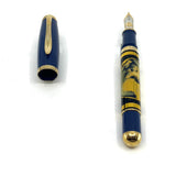Pelikan M1000 Blue Planet Limited Edition Fountain Pen - Fine 18kt  Gold Nib