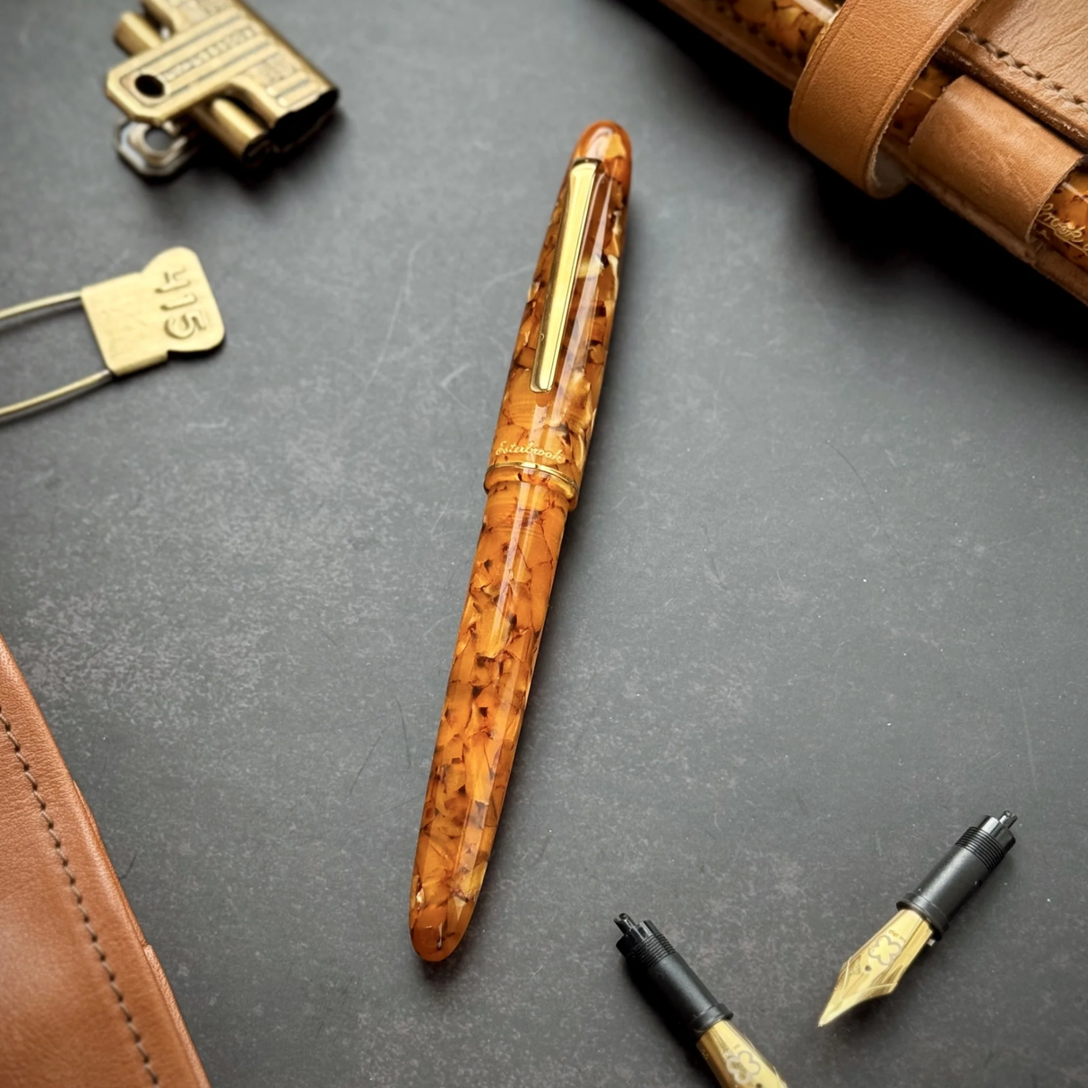 Esterbrook Estie Honeycomb Gold Trim Fountain Pen Collection