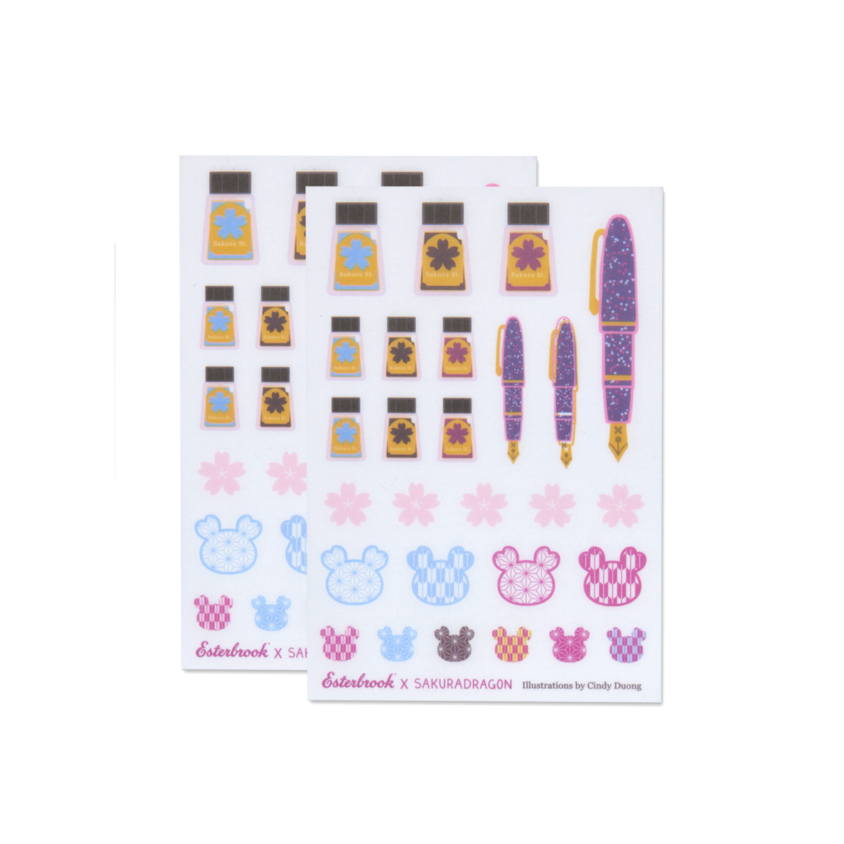 Esterbrook Sakura Street Sticker Sheet collection
